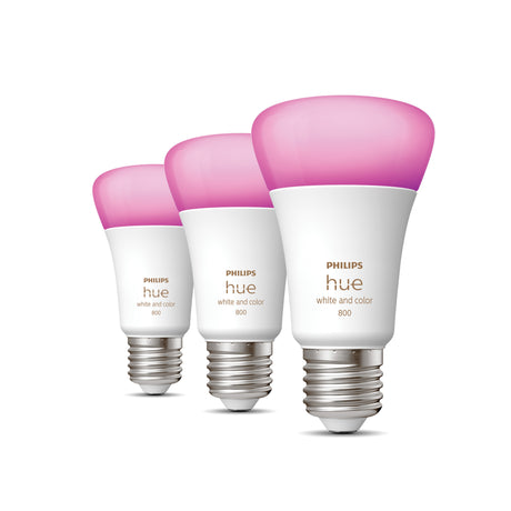 Philips Hue White and Color Ambiance Bombilla RGBW E27 9W 871951432838900 806lm - vista alternativa