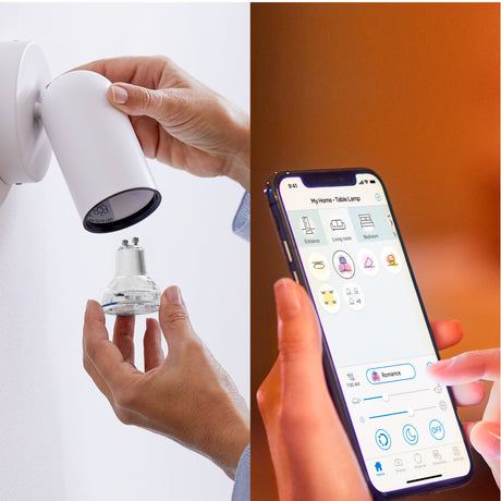 Bombilla LED Dicroica Philips White and color ambiance regulable PAR16 50W GU10 400lm 296800 - imagen 4