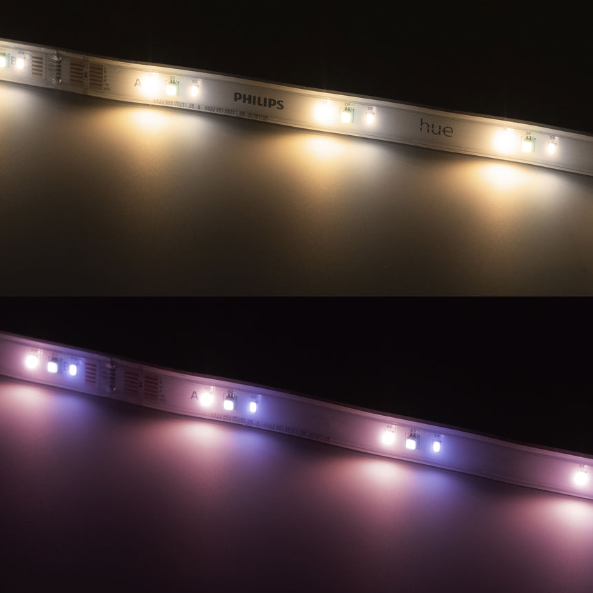 Philips Hue White and Color Ambiance Tira LED Essential lightstrip blanco RGBW 20W 8720169326637