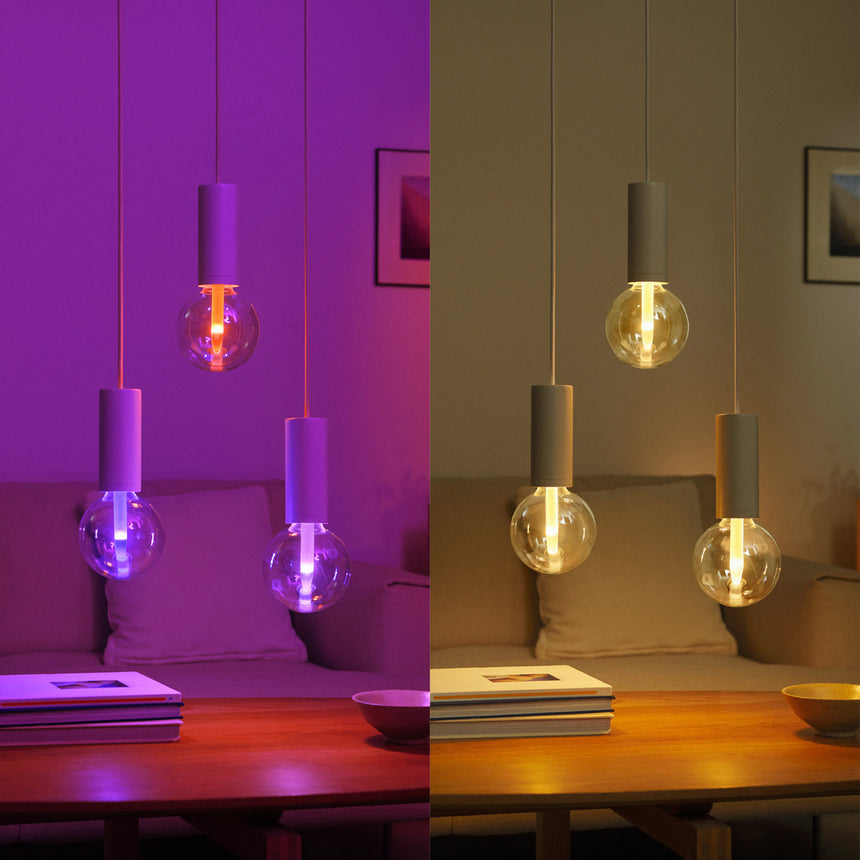 Philips Hue White and Color Ambiance Bombilla globo Lightguide RGBW E27 6,8W 8720169311954 - imagen 5