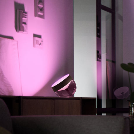 Philips Hue White and Color Ambiance Lámpara de mesa Iris negro RGBW 8W 871951426448900 570lm - imagen 4