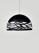 Lodes Lámpara colgante Kelly grande Ø89cm marrón natural mate LED 14128-6900