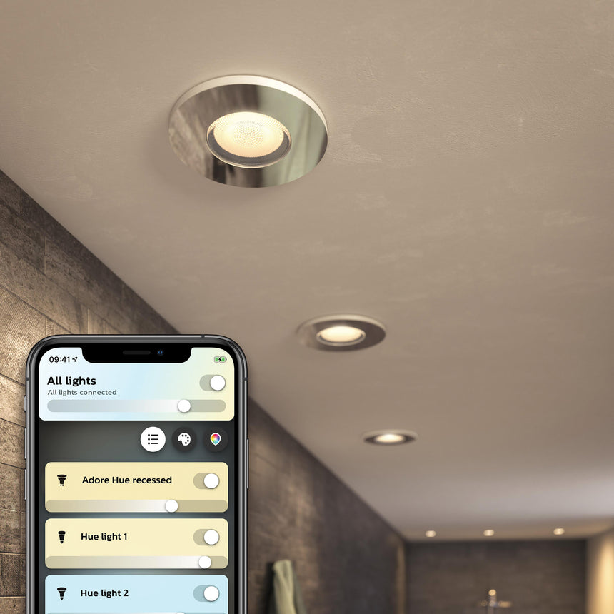 Philips Hue Empotrable Adore cromo White Ambiance 4,2W IP44 400lm 8720169317956 - imagen 3