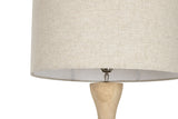 Lámpara de pie madera de mango y pantalla 163cm 217666