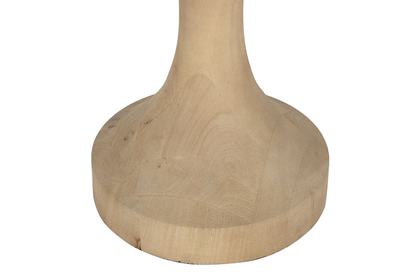 Lámpara de pie madera de mango y pantalla 163cm 217666