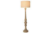Lámpara de pie madera de mango y pantalla 163cm 217666