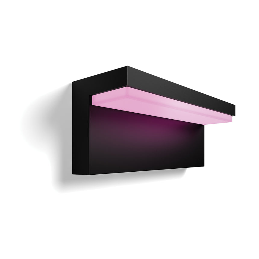 Philips Hue White and Color Ambiance Aplique de pared Nyro negro RGBW 14W IP44 1745630P7 1020lm - vista alternativa