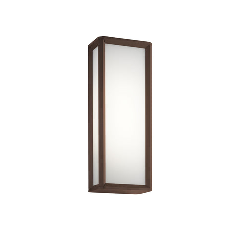 Aplique de exterior LedsC4 Skat LED marrón blanco CCT regulable IP65 50cm 05-E109-J6-EH