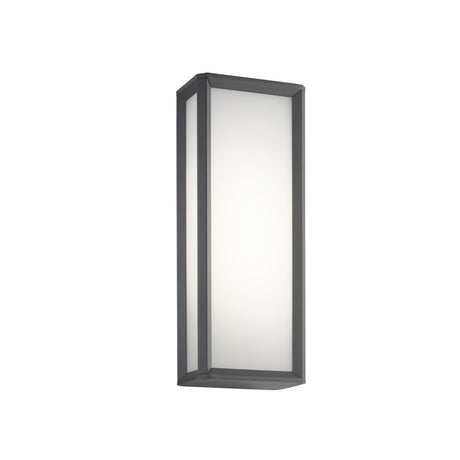 Aplique de exterior LedsC4 Skat LED gris urbano blanco CCT regulable IP65 50cm 05-E109-Z5-EH
