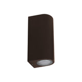 Aplique de exterior LedsC4 Eko Double Emission GU10 marrón IP66 05-E159-J6-37