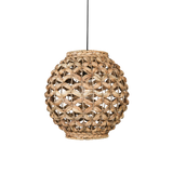 ACB Lennis Lámpara de techo colgante 3928/30 Fibra Natural, Kit Neg. Text., LED E27 15W, C3928082NA