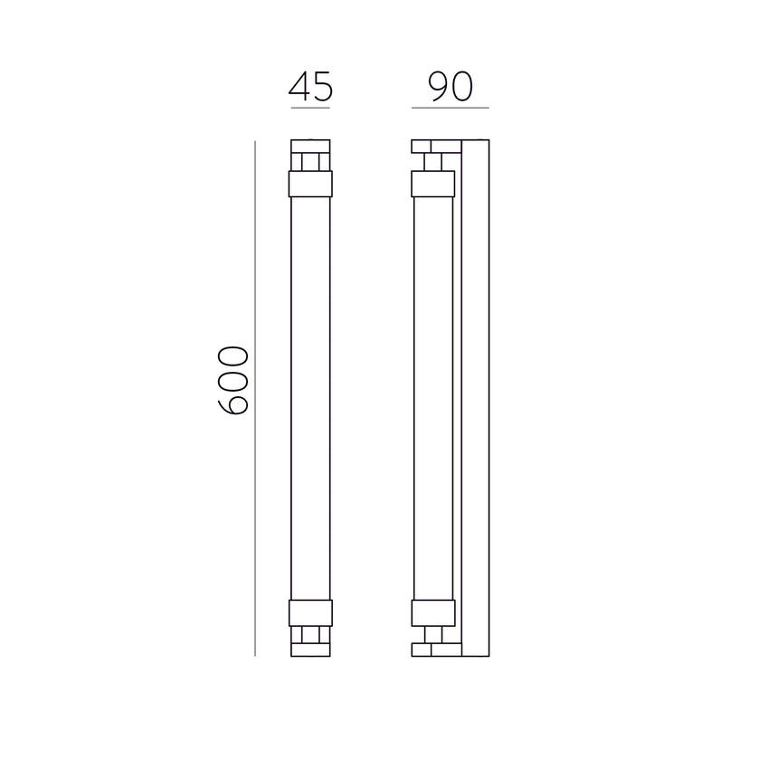 Lámpara de pared aplique ACB Lineo oro técnico IP44 regulable A4008070ODP