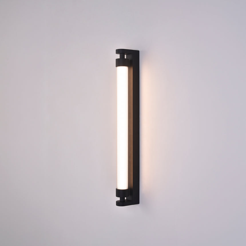 Lámpara de pared aplique ACB Lineo negro texturado IP44 regulable A4008070NDP