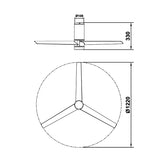 Mantra Ventilador Up and Down blanco 9062