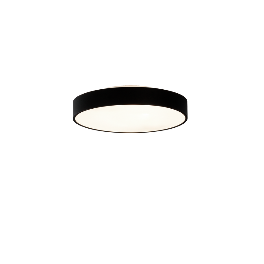 ACB Lisboa Plafón 3851/40 Negro Texturado, LED 30W 4000K 2745lm + 5W 4000K 460lm, CRI90 CL.I, LED integrado, Casambi P385141NCA