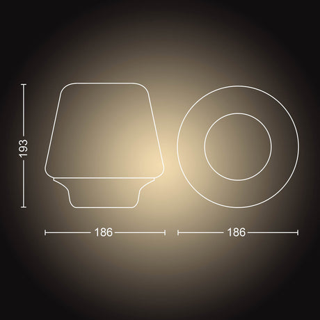 Philips Hue Lámpara de mesa wellness negro White Ambiance 8W 800lm 34141800 - imagen 8