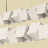 Lámpara colgante Aromas Cubic alabastro C1344