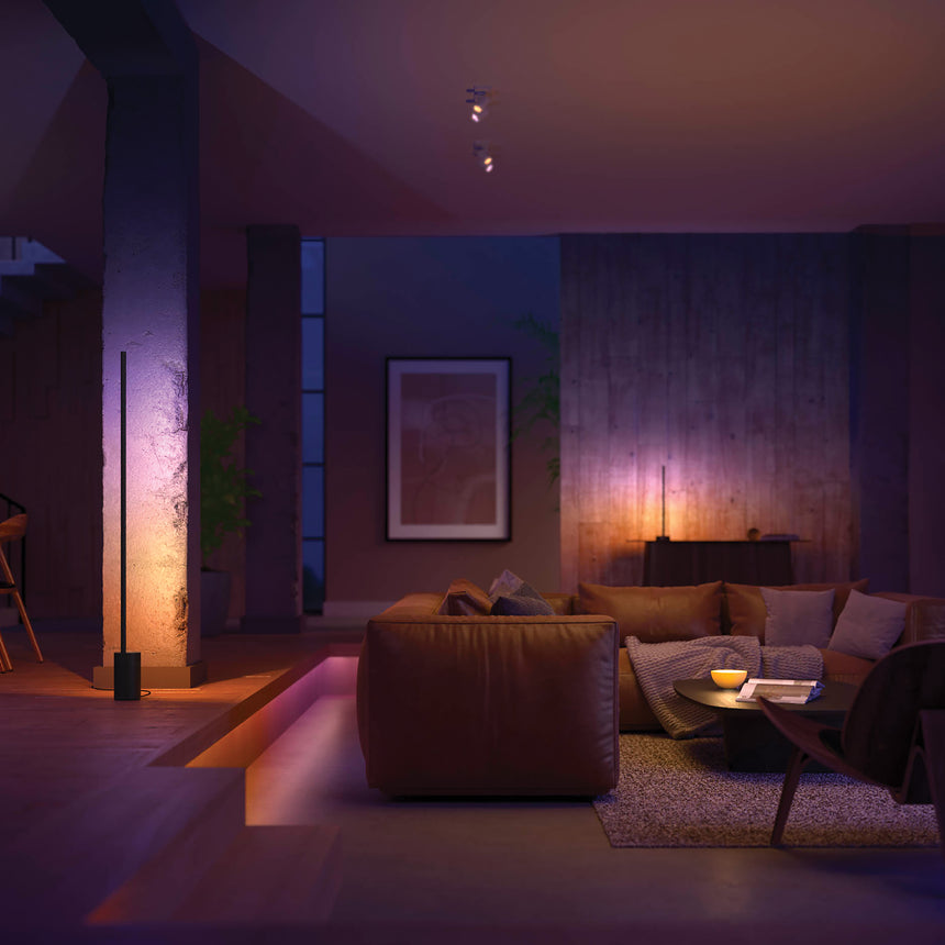 Philips Hue White and Color Ambiance Lámpara de pie signe blanco RGBW 29W 8719514