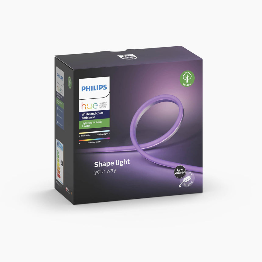 Philips Hue White and Color Ambiance Tira LED blanco RGBW 20W IP67 800lm 70983900