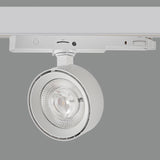 ACB Mako Track light 3843/9 Blanco texturado, LED COB 20W 3000K 1875lm, CRI90 CL.II, LED integrado, Orientable