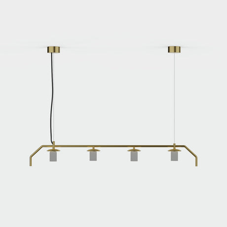 ACB Maui lámpara colgante oro viejo mate - vista principal del producto