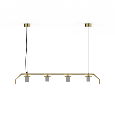 ACB Maui lámpara colgante oro viejo mate - vista en ambiente