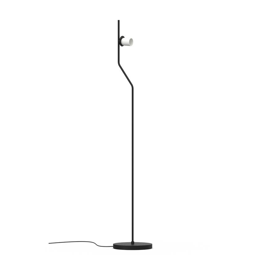 ACB Maui lámpara de pie negro mate - vista en ambiente