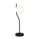 ACB Maui Table Lamp 8163/1 Opal/Matte Black, LED E27 15W, I, (E27 max. Ø45 mm), With switch S81631N
