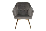 BUTACA VELVET GRIS OSC.74X74X90 /ITE207823 | ITEM