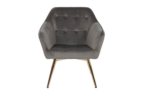 BUTACA VELVET GRIS OSC.74X74X90 /ITE207823 | ITEM