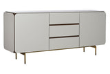 Wooden Buffet Sideboard 183x41.5x80 White Gold 217314