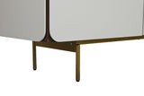 Wooden Buffet Sideboard 183x41.5x80 White Gold 217314