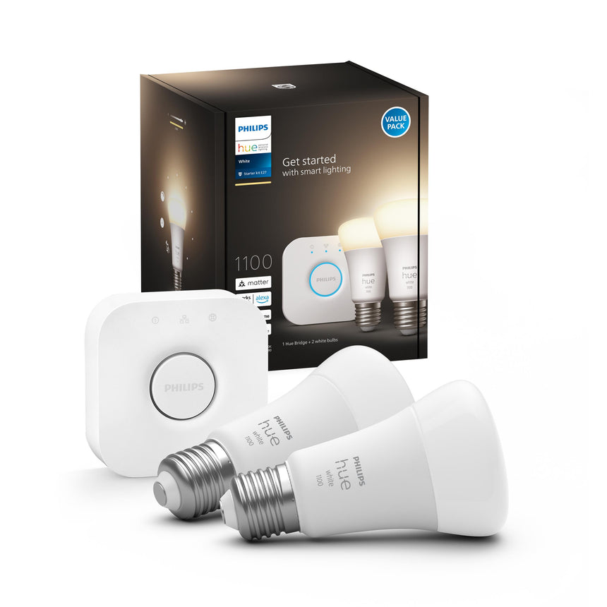 Philips Hue White Bombilla White E27 28,5W 1055lm (2 uds) 8719514289116