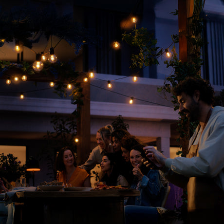 Philips Hue White and Color Ambiance RGBW Guirnalda 10 luces festavia negro RGBW 8,6W IP65 8721103063717 - imagen 3
