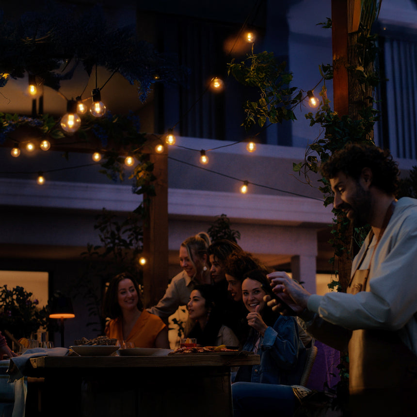 Philips Hue White and Color Ambiance RGBW Guirnalda 10 luces festavia negro RGBW 8,6W IP65 8721103063717 - imagen 3