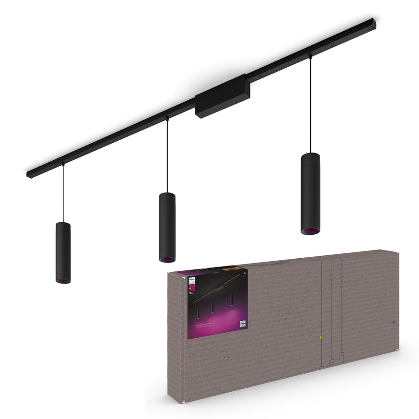 Philips Hue White and Color Ambiance Lámpara colgante Perifo negro RGBW 5W 510lm 40772500