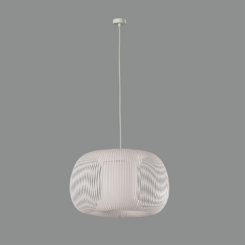 ACB Mirta Lámpara de techo colgante 3055/38 Blanco, Kit Blanco Text., LED E27 15W, C3055081BB
