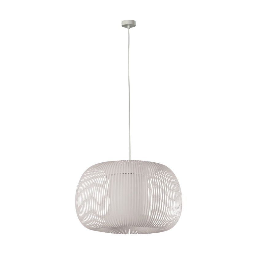 ACB Mirta Lámpara de techo colgante 3055/38 Blanco, Kit Blanco Text., LED E27 15W, C3055081BB