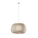ACB Mirta Lámpara de techo colgante 3055/38 Piedra, Kit Blanco Text., LED E27 15W, C3055081PIB