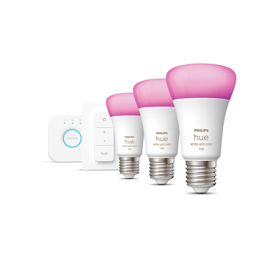 Philips Hue White and Color Ambiance Kit de inicio blanco RGBW E27 11W 1055lm 871951429135500 - vista alternativa