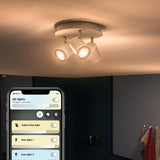 Philips Hue Foco 3 luces Adore blanco White Ambiance 5W 6500K IP44 871951434091600 350lm