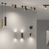 ACB Modrian Lámpara de techo colgante 3951/30 Oro Técnico/Negro, LED GU10 8W, C3951080O