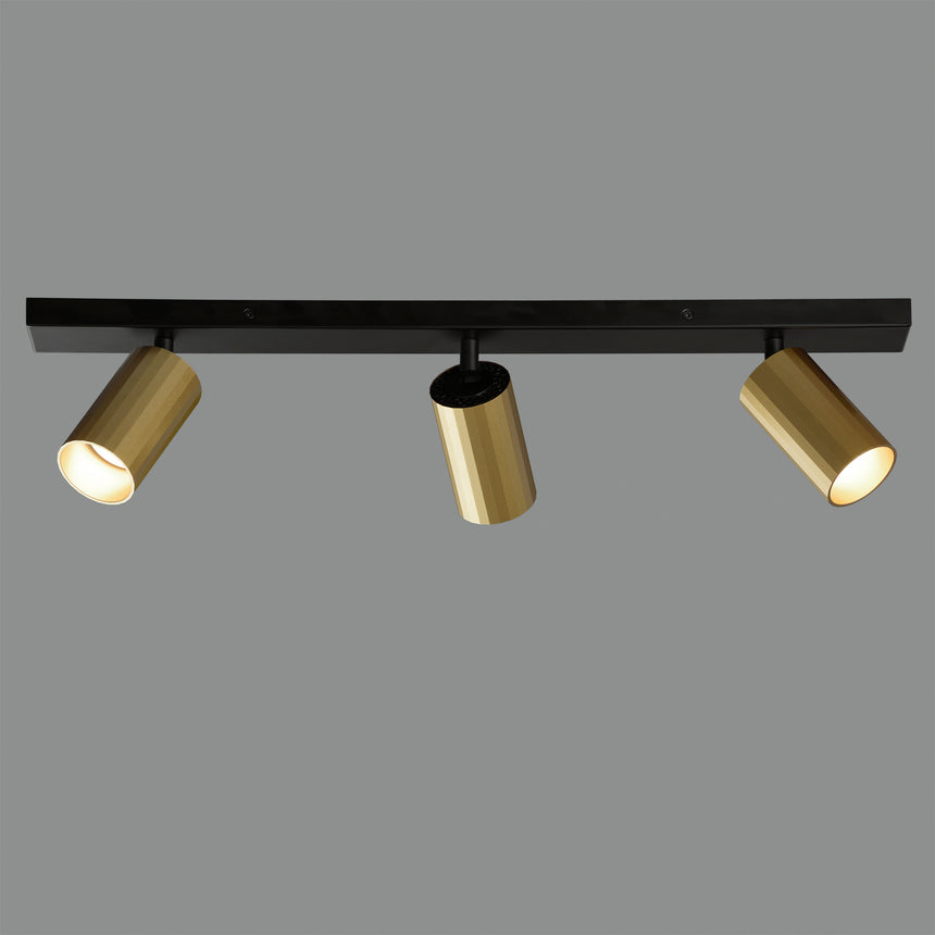 ACB Modrian Plafón 3951/R3 Oro Técnico/Negro, LED GU10 3x8W, , Orientable P3951380O