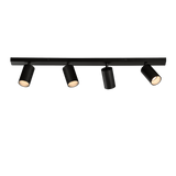 ACB Modrian Plafón 3951/R4 Negro, LED GU10 4x8W, , Orientable P3951480N