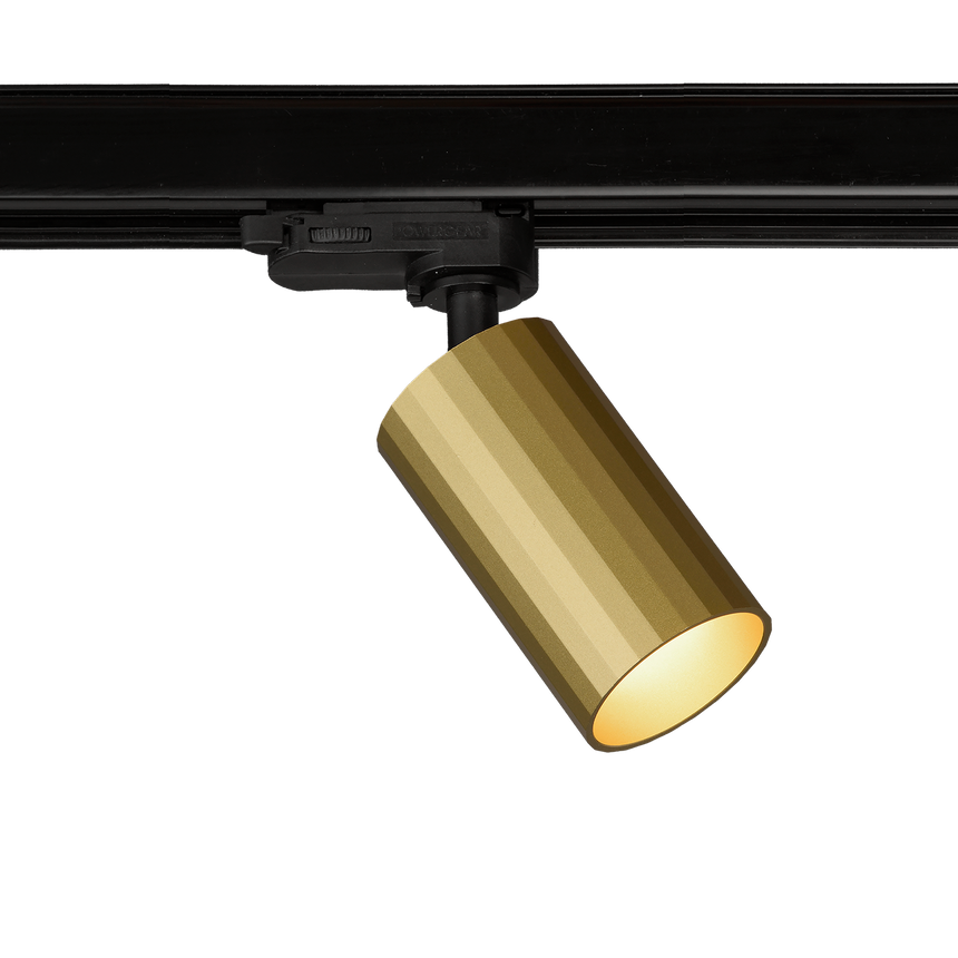ACB Modrian Track light 3951/10 Negro/Oro Técnico, LED GU10 8W, I, Orientable T3951080O