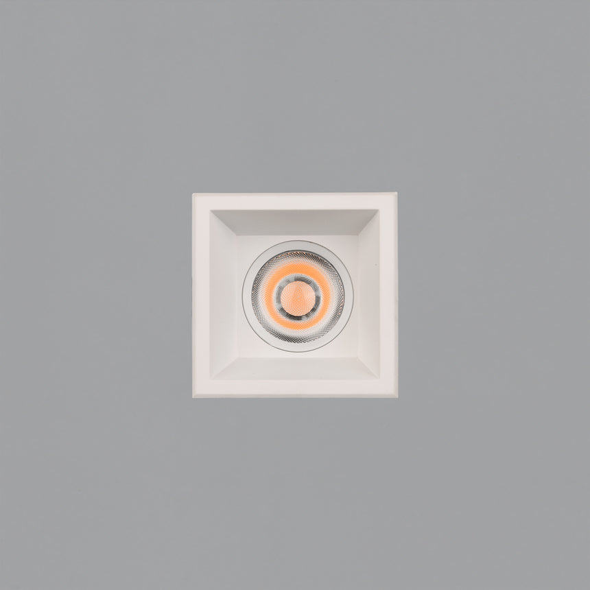 ACB Move Empotrable 3984/6 Cuadrado Blanco Texturado, LED COB 5W 2700K 380lm, CRI90 I IP44/IP20, LED integrado E3984091B