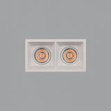 ACB Move Empotrable 3984/8 Cuadrado Blanco Texturado, LED COB 2x12W 3000K 2520lm, CRI90 I IP44/IP20, LED integrado E3984102B