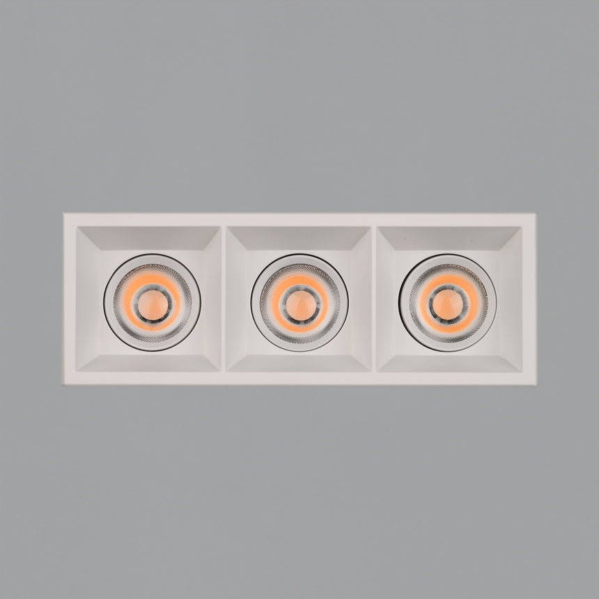 ACB Move Empotrable 3984/8 Cuadrado Blanco Texturado, LED COB 3x12W 2700K 3480lm, CRI90 I IP44/IP20, LED integrado E3984193B