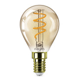 Bombilla de filamento Philips Classic ámbar P45 15W E14 1800K 136lm 315990