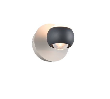 Aplique de pared Cannon Trio antracita 24441142